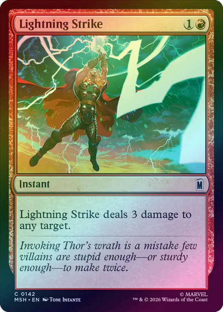 Lightning Strike (Foil) (MSH)