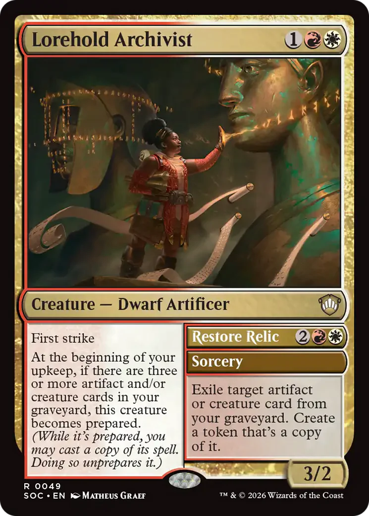 Lorehold Archivist // Restore Relic (SOC)