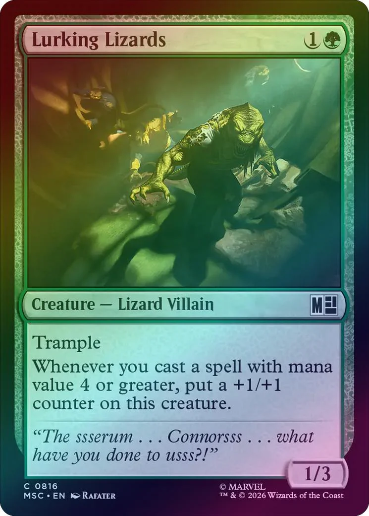 Lurking Lizards (Foil) (MSC)