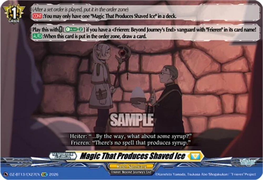 Magic That Produces Shaved Ice - DZ-BT13/EX27EN - Extra Common