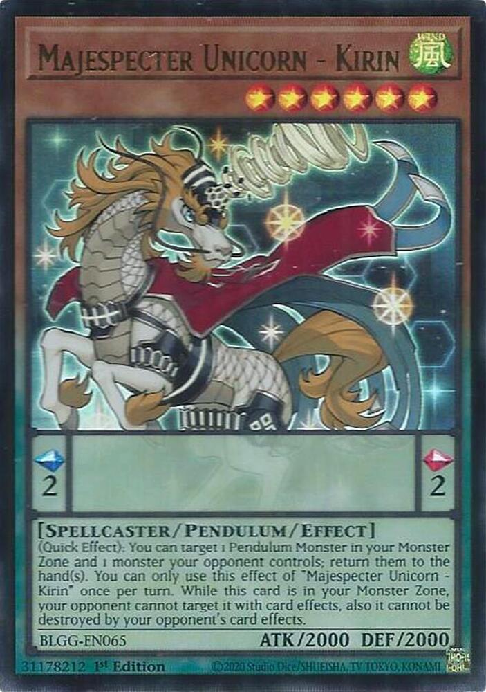 Majespecter Unicorn - Kirin - BLGG-EN065 - Ultra Rare - 1st Edition
