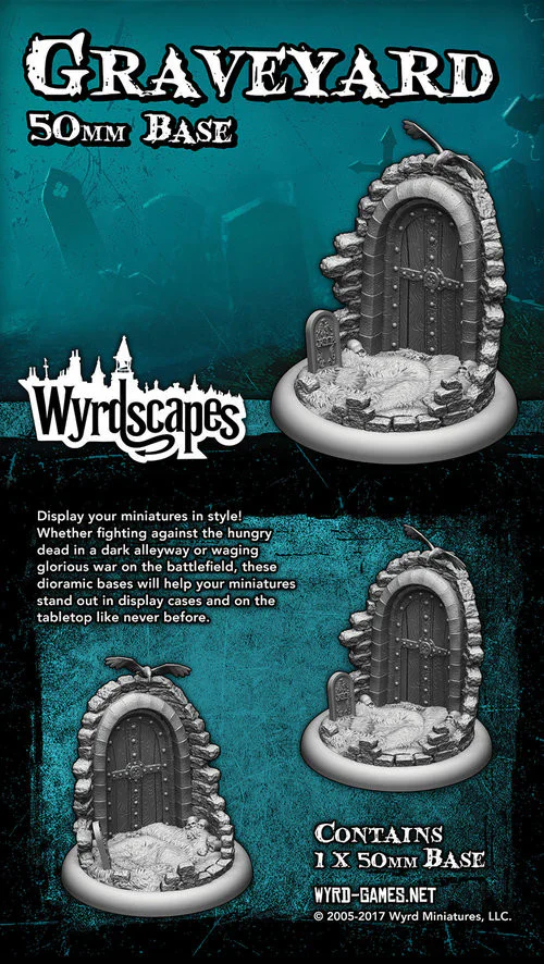 Malifaux - Wyrdscapes: Graveyard 50mm Base [WYRWS009] **