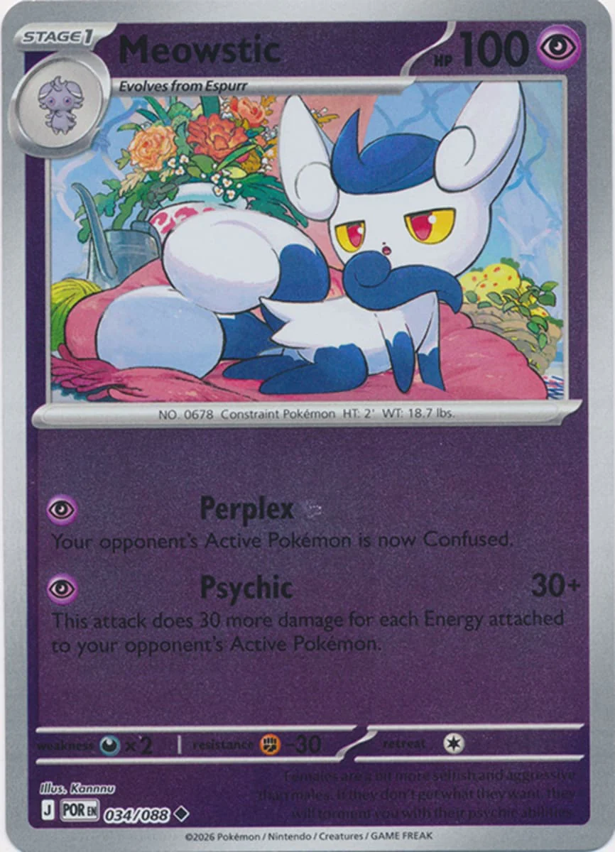 Meowstic - 034/088 - Uncommon - Reverse Holo