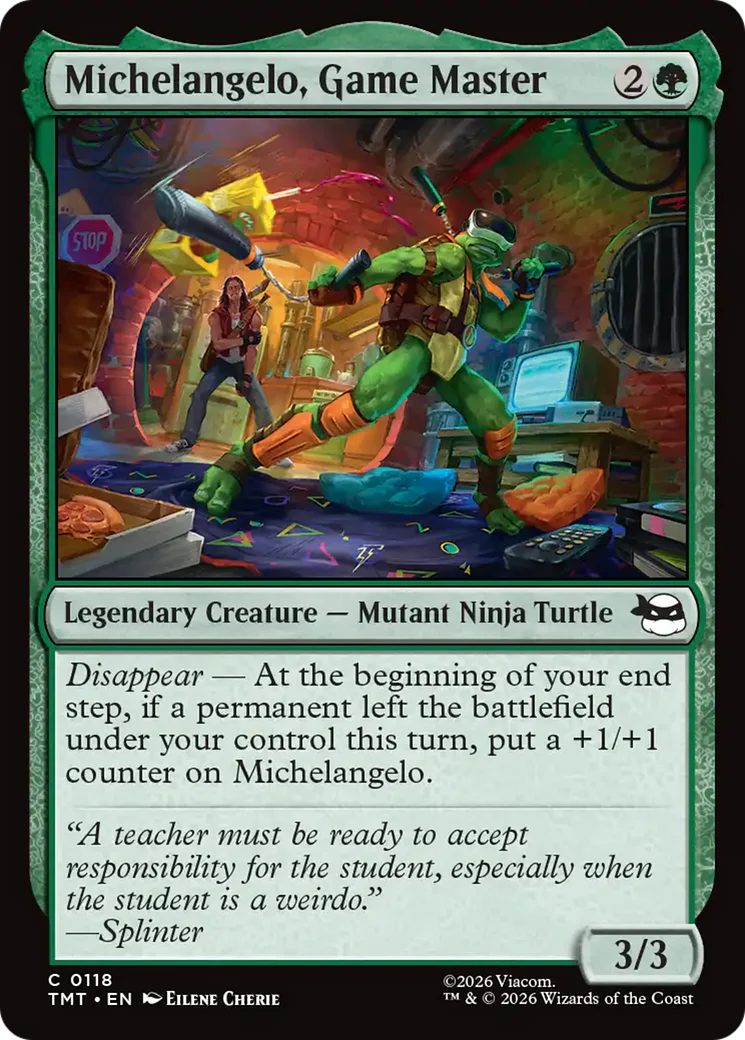 Michelangelo, Game Master (TMT)