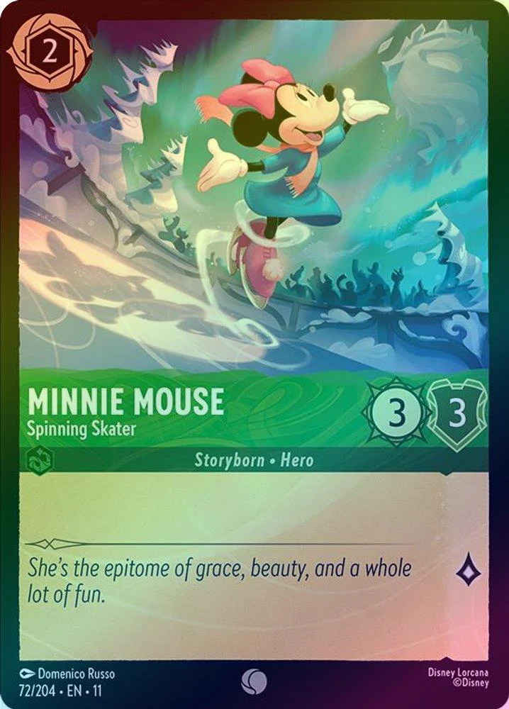 Minnie Mouse (Spinning Skater) - 72/204 - Common (Foil)