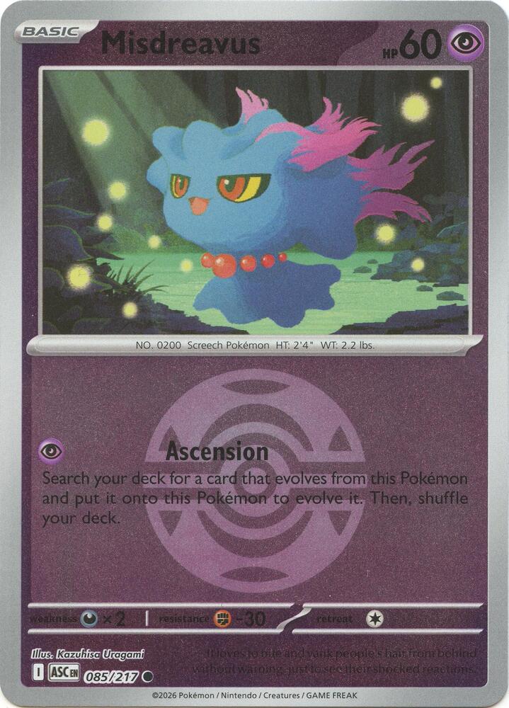 Misdreavus (Dusk Ball) - 085/217 - Common
