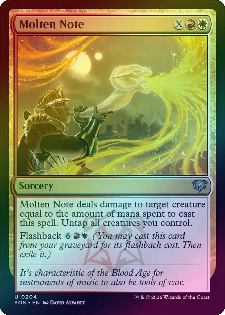 Molten Note (Foil) (SOS)