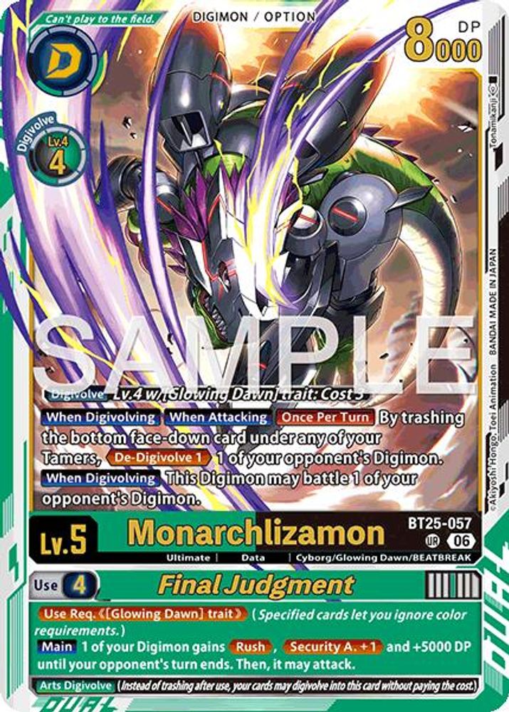 Monarchlizamon // Final Judgement - BT25-057 - Ultimate Rare
