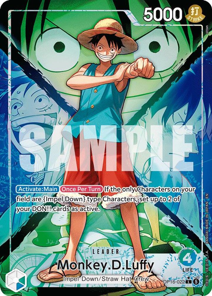 Monkey.D.Luffy (022) (Alternate Art) - OP16-022 - Leader