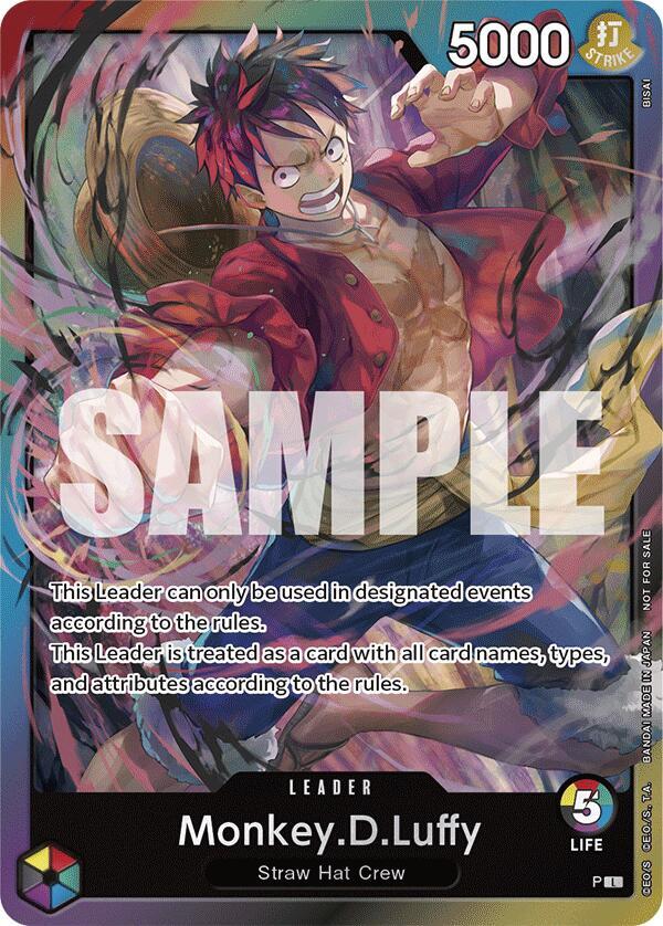 Monkey.D.Luffy (Release Event Leader) (Non-Foil) - Leader