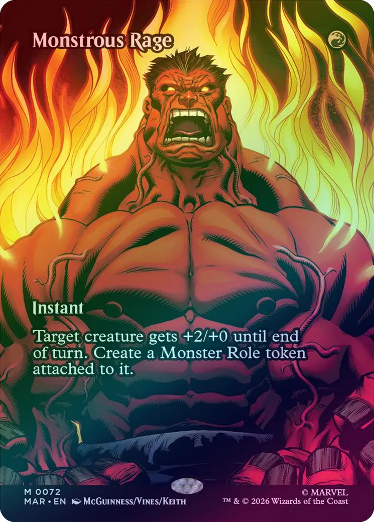 Monstrous Rage - Source Material Showcase (Foil) (MAR)