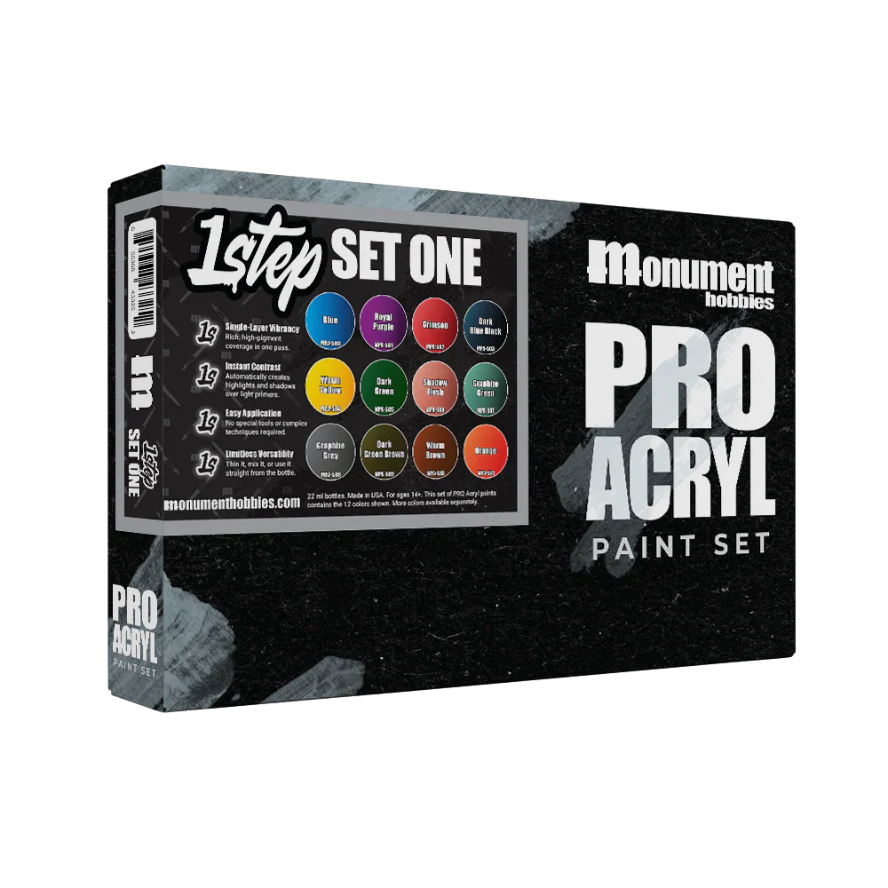 Monument Hobbies - Pro Acryl Paint - 1-Step Set #1