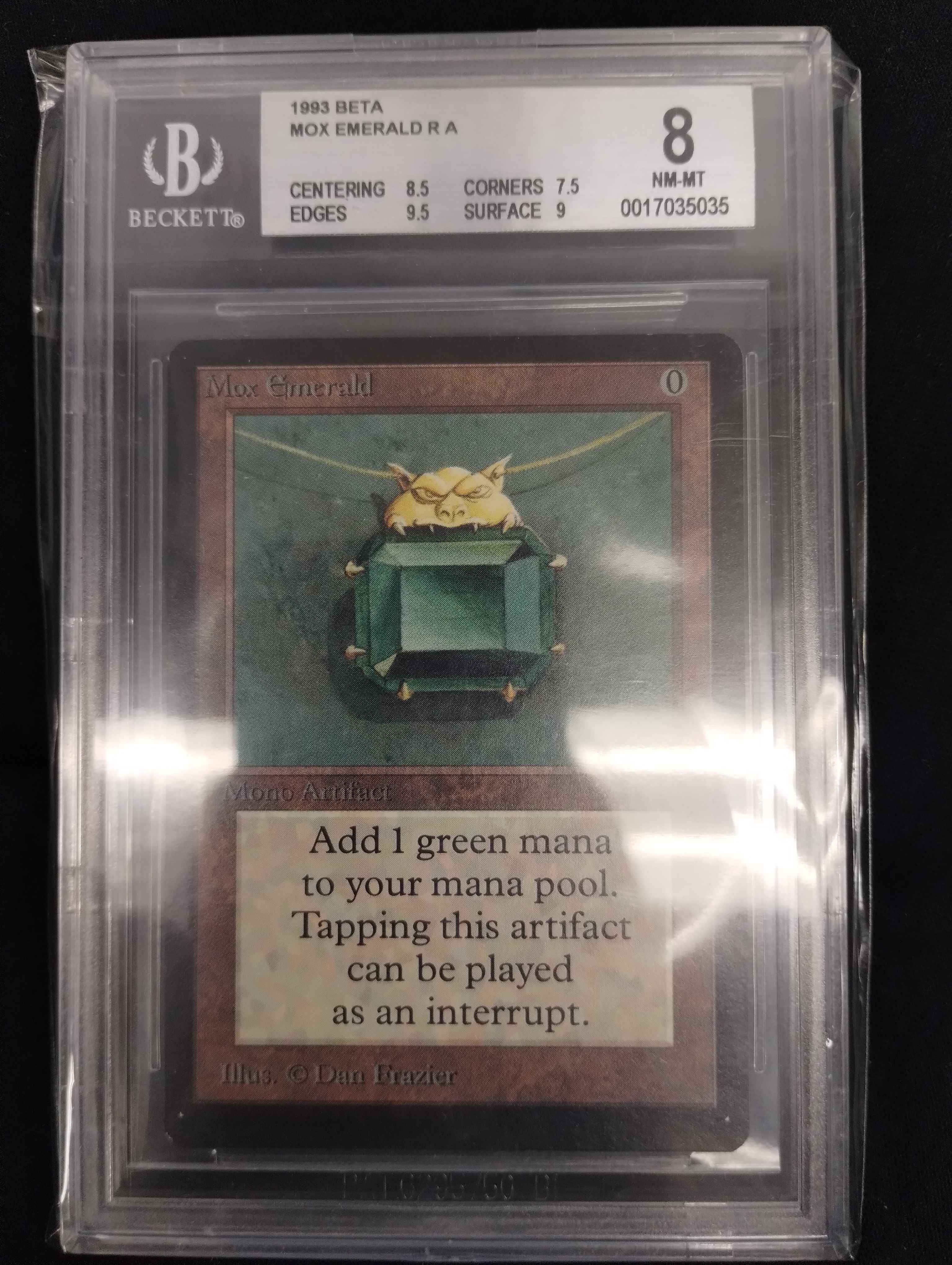 Mox Emerald - Limited Edition Beta - Beckett (BGS) Graded 8