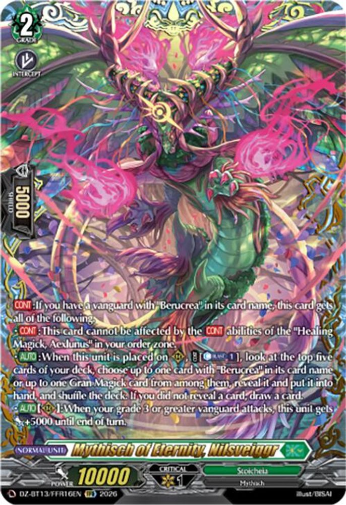 Mythisch of Eternity, Nilsveiggr (FFR) - DZ-BT13/FFR16EN - Double Frame Rare