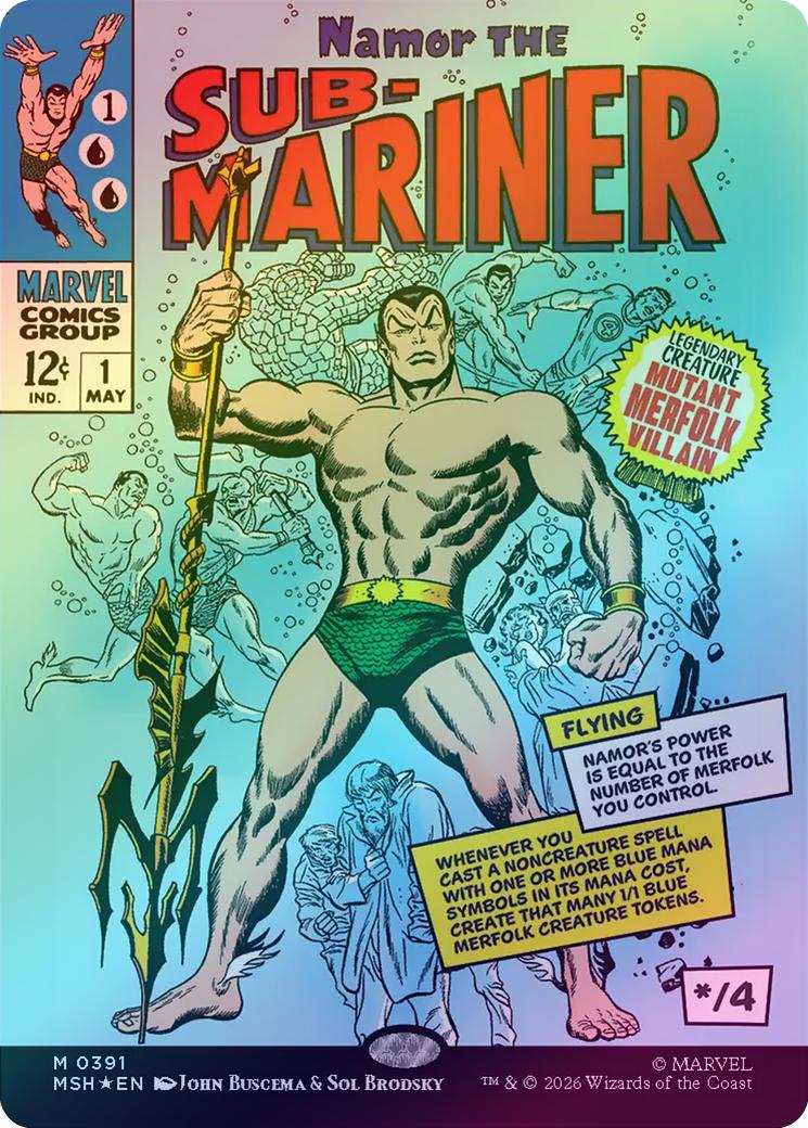 Namor the Sub-Mariner - Borderless Classic Comic (Foil) (MSH)