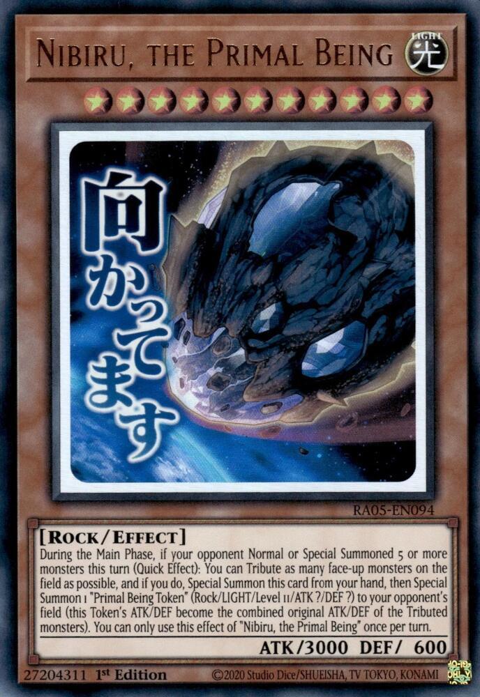 Nibiru, the Primal Being - RA05-EN094 - Ultra Rare - 1st Edition