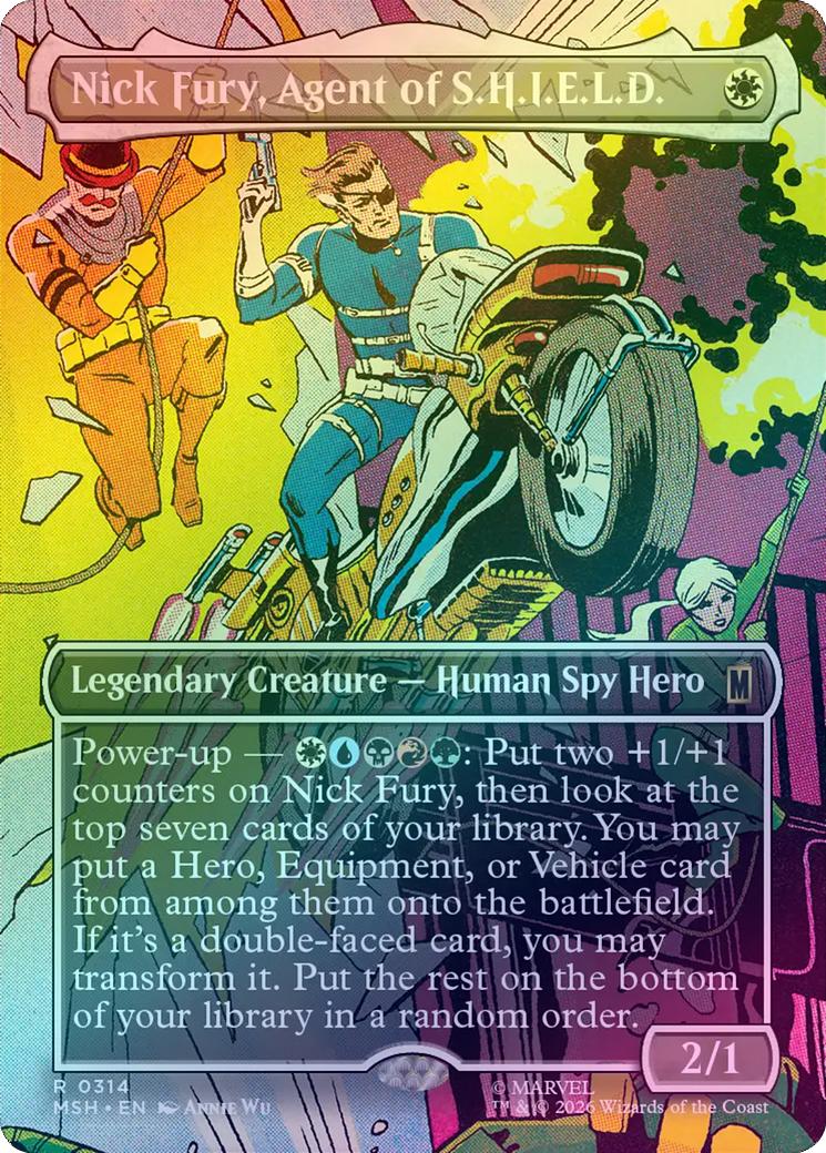 Nick Fury, Agent of S.H.I.E.L.D. - Borderless Scene (Foil) (MSH)