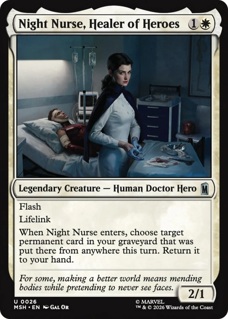 Night Nurse, Healer of Heroes (MSH)