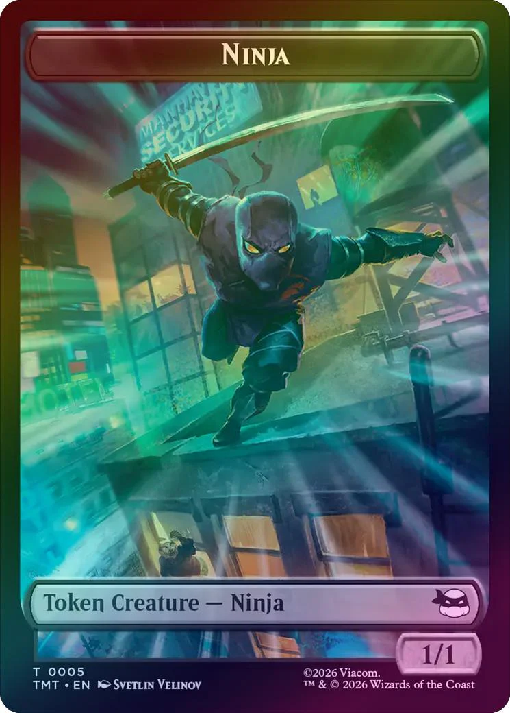 Ninja // Mutagen Token (Foil) (TTMT)