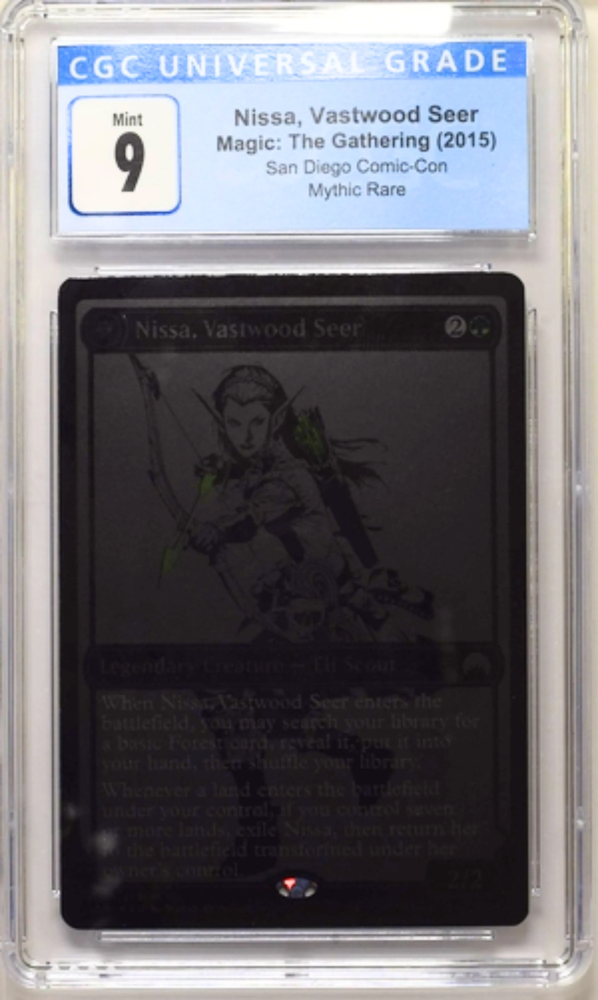 Nissa, Vastwood Seer // Nissa, Sage Animist - San Diego Comic-Con 2015 - CGC Graded 9