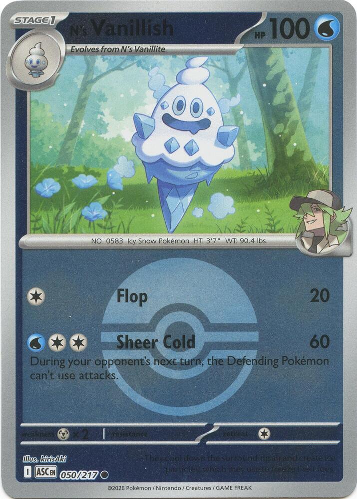 N's Vanillish (Poke Ball) - 050/217 - Common