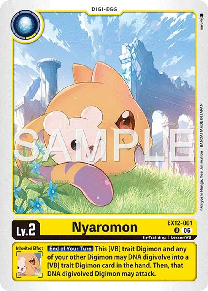 Nyaromon - EX12-001 - Uncommon