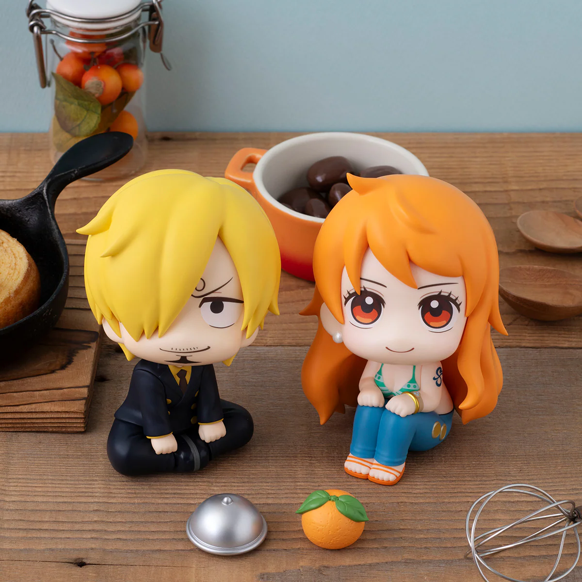 One Piece - Lookup: Sanji & Nami set w/Cloche & Orange - Non Scale Figure [MGH83933]