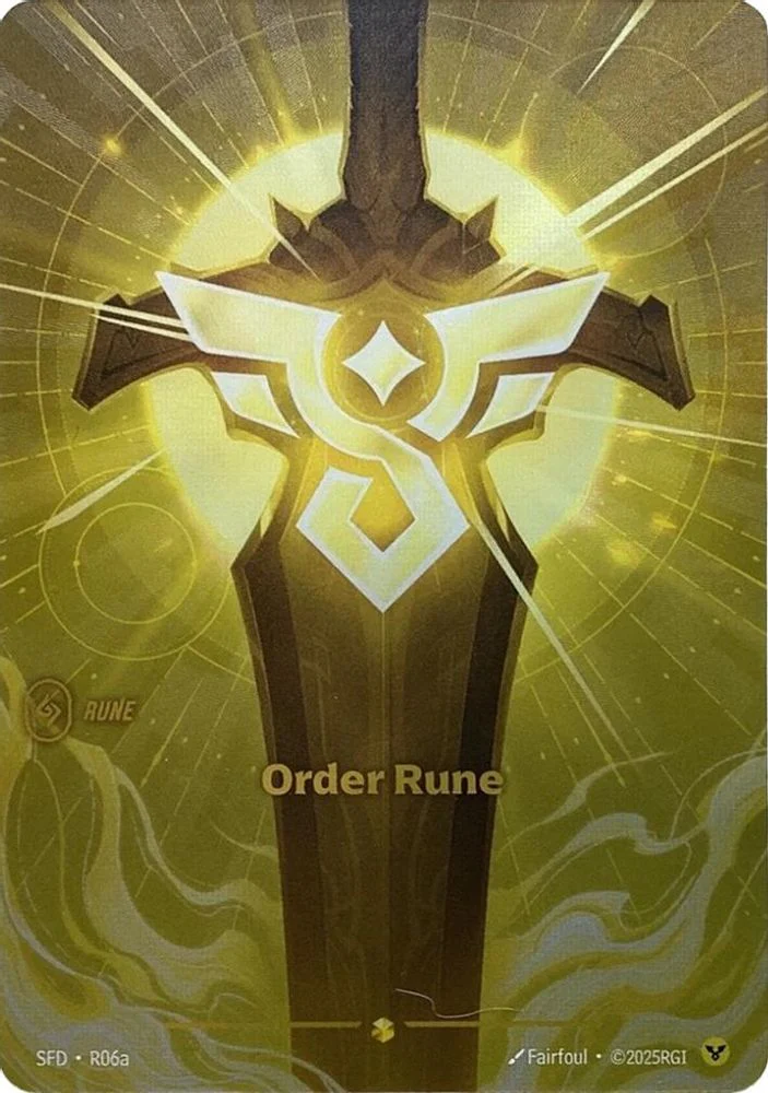 Order Rune (Alternate Art) - R06a - Showcase
