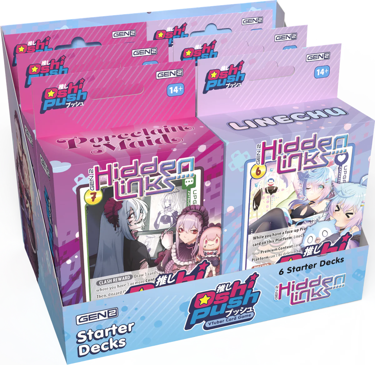 Oshi Push TCG - Gen 2: Hidden Links Starter Decks - Bundle of 2