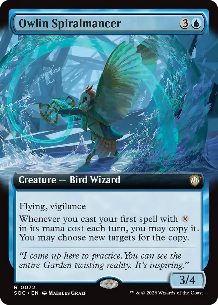 Owlin Spiralmancer - Extended Art (SOC)