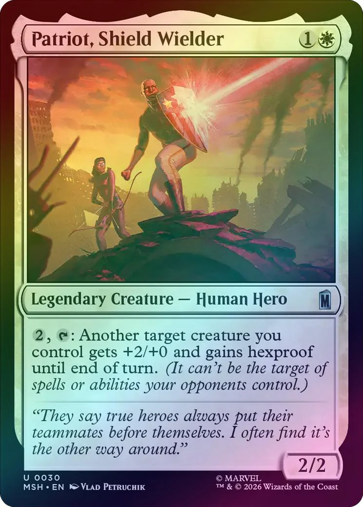 Patriot, Shield Wielder (Foil) (MSH)