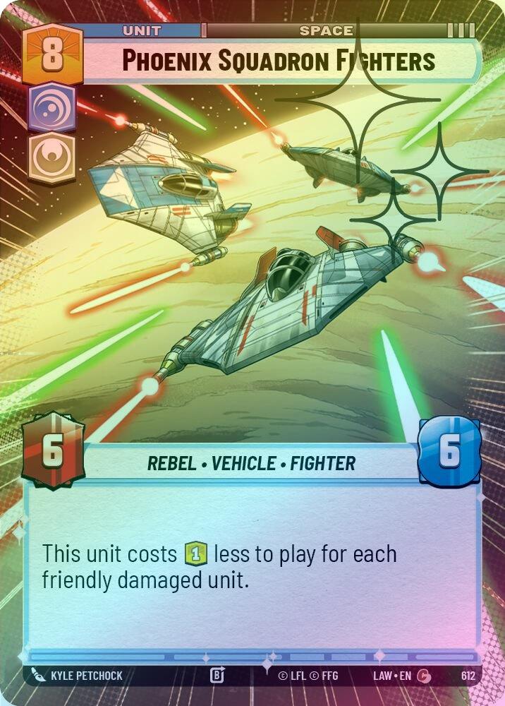 Phoenix Squadron Fighters (Hyperspace Foil) - 612 - Common (Foil)