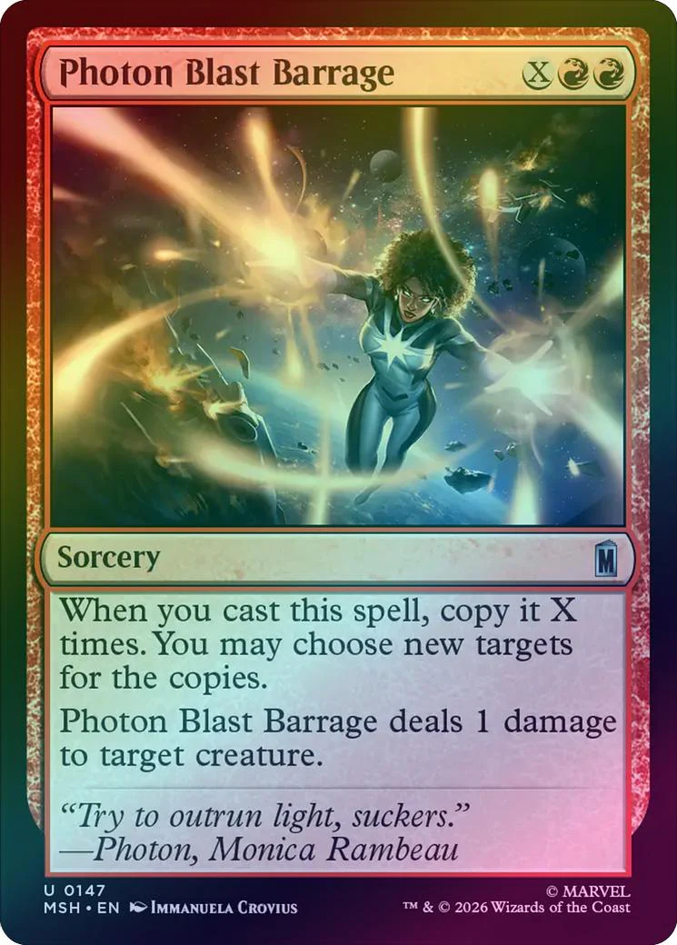 Photon Blast Barrage (Foil) (MSH)
