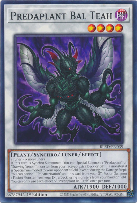 Predaplant Bal Teah - BLZD-EN039 - Common - 1st Edition