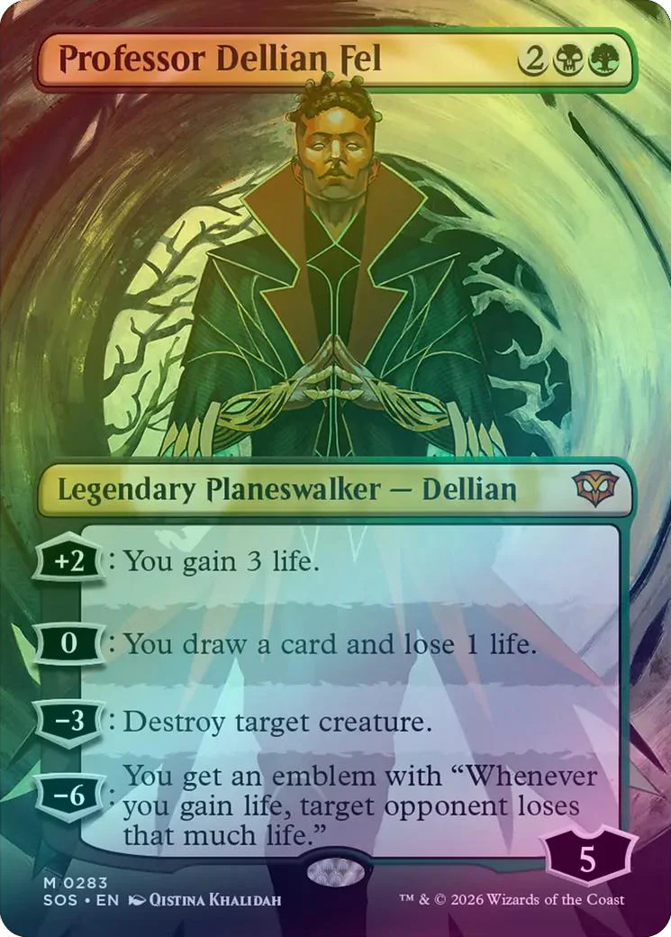 Professor Dellian Fel - Borderless (Foil) (SOS)