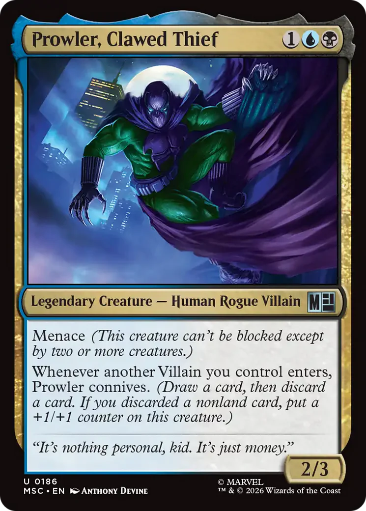 Prowler, Clawed Thief (MSC)