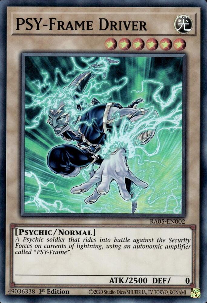 PSY-Frame Driver - RA05-EN002 - Super Rare - 1st Edition