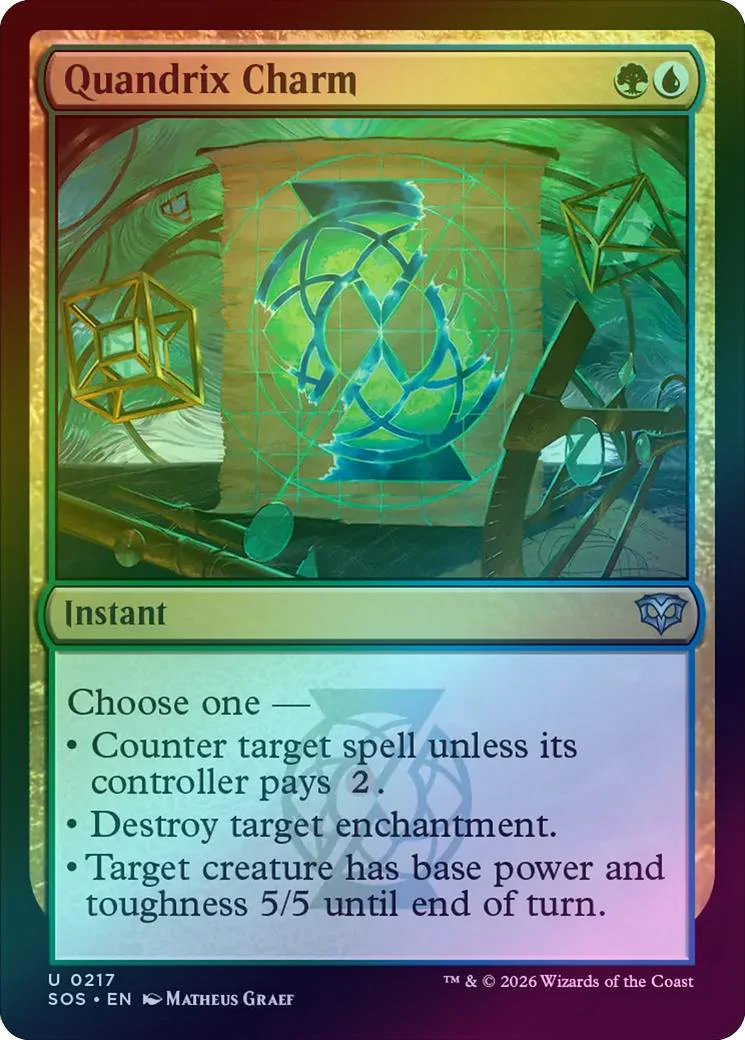 Quandrix Charm (Foil) (SOS)