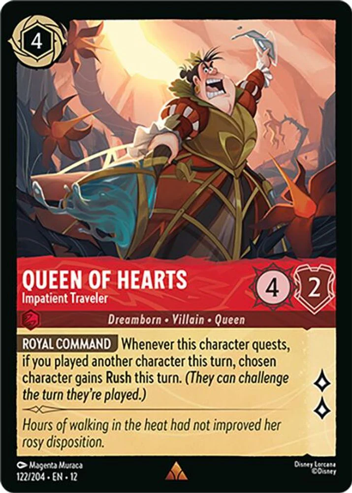 Queen of Hearts (Impatient Traveler) - 122/204 - Rare