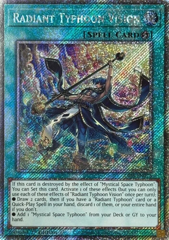 Radiant Typhoon Vision (Platinum Secret Rare) - RA05-EN075 - Platinum Secret Rare - 1st Edition