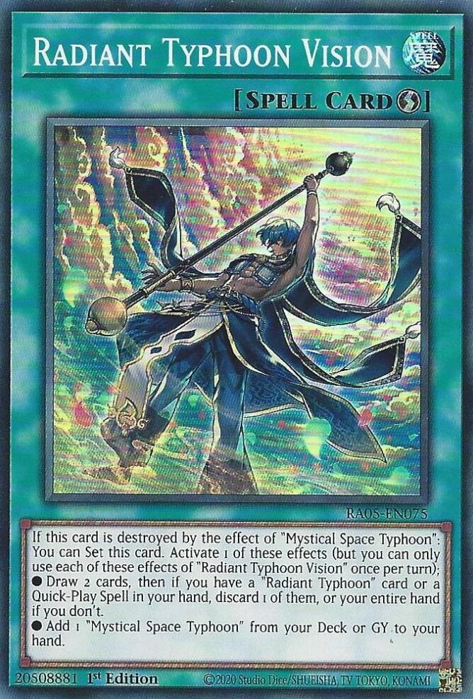Radiant Typhoon Vision - RA05-EN075 - Super Rare - 1st Edition