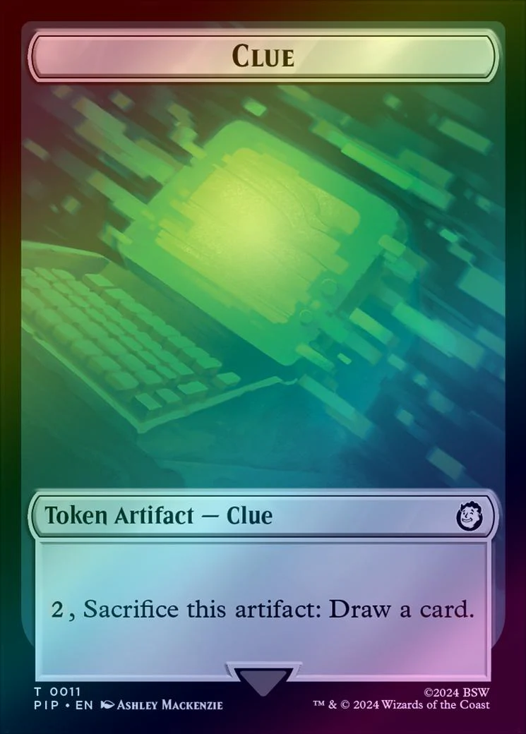 Food (012) // Clue Token (Foil) (TPIP) - Image 2