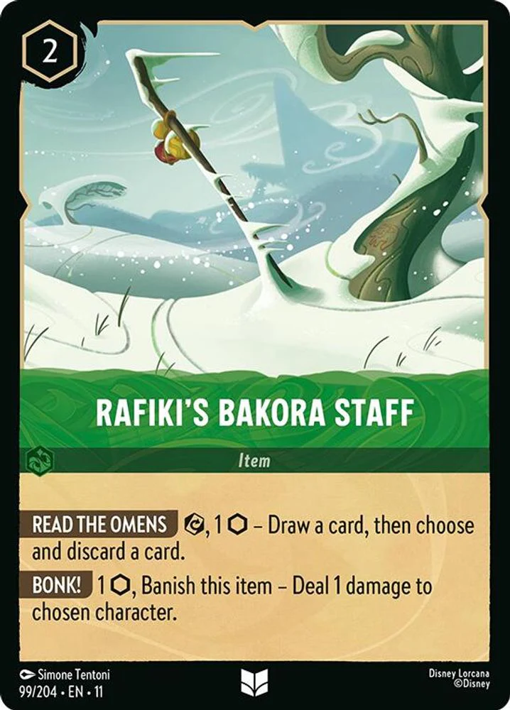 Rafiki's Bakora Staff - 99/204 - Uncommon