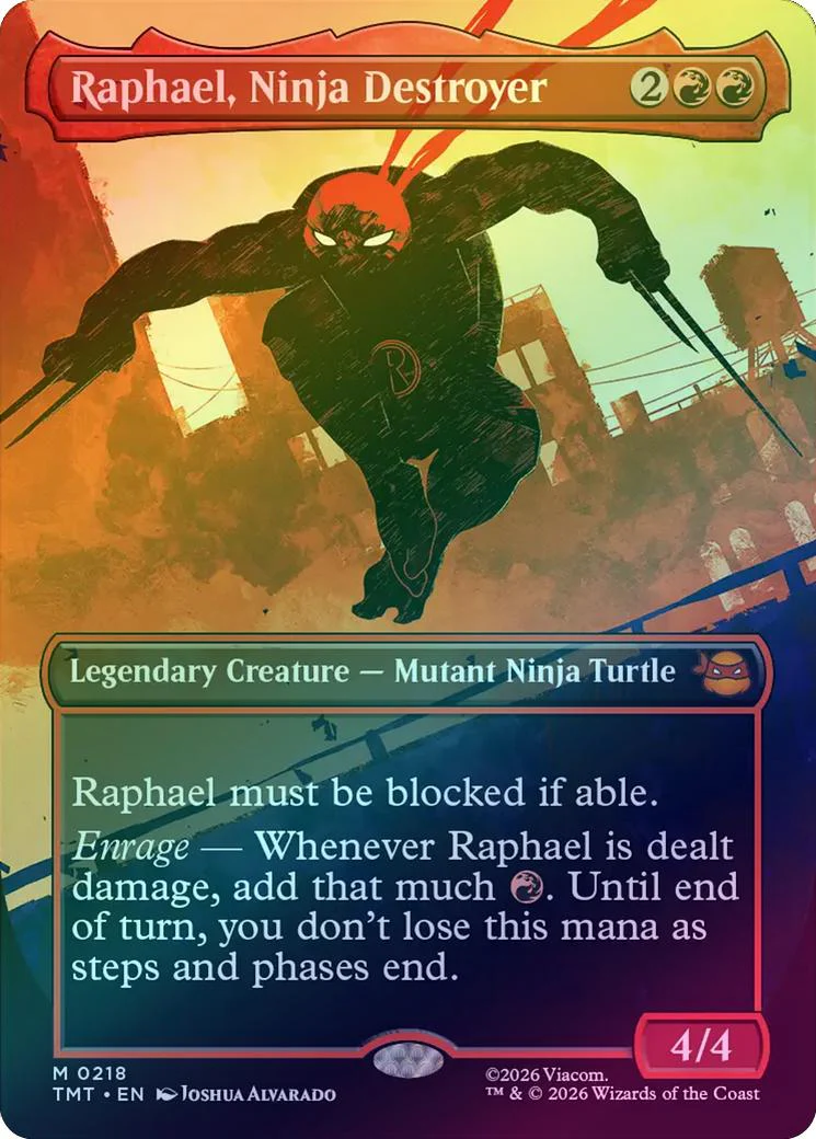Raphael, Ninja Destroyer - Silhouette Showcase (Foil) (TMT)