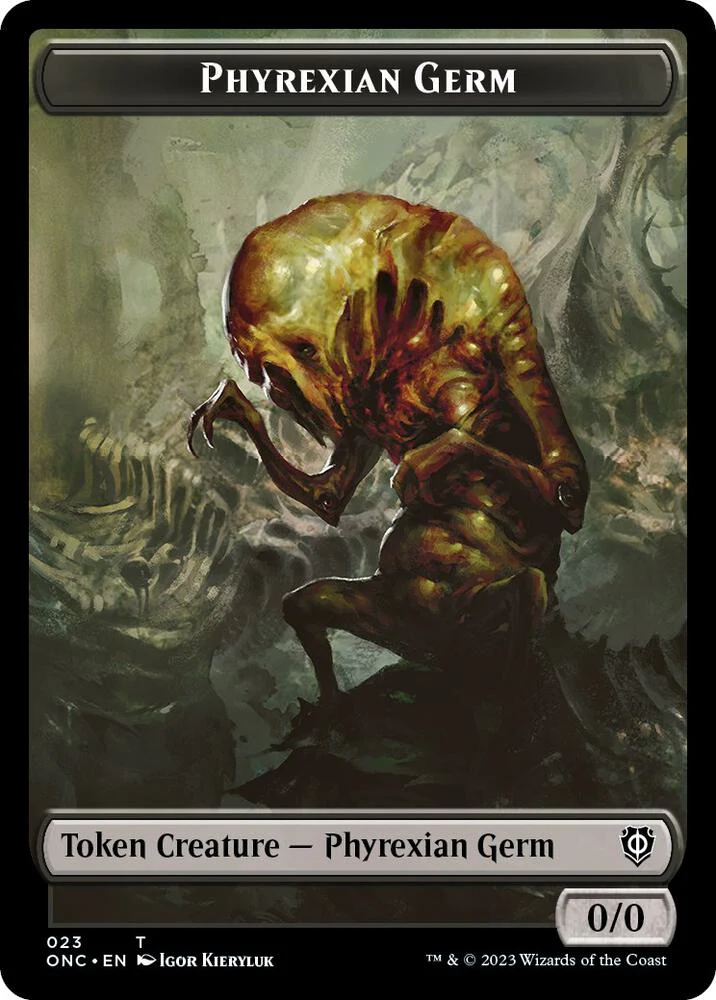 Rebel // Phyrexian Germ Token (Foil) (TONC) - Image 2