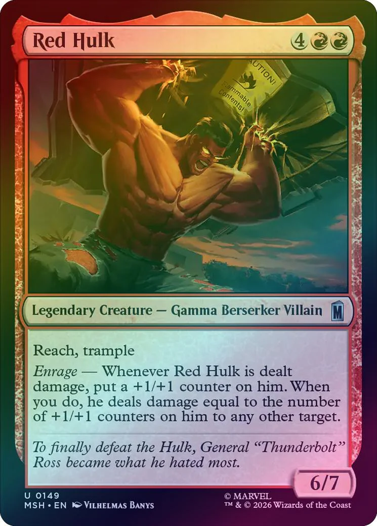 Red Hulk (Foil) (MSH)