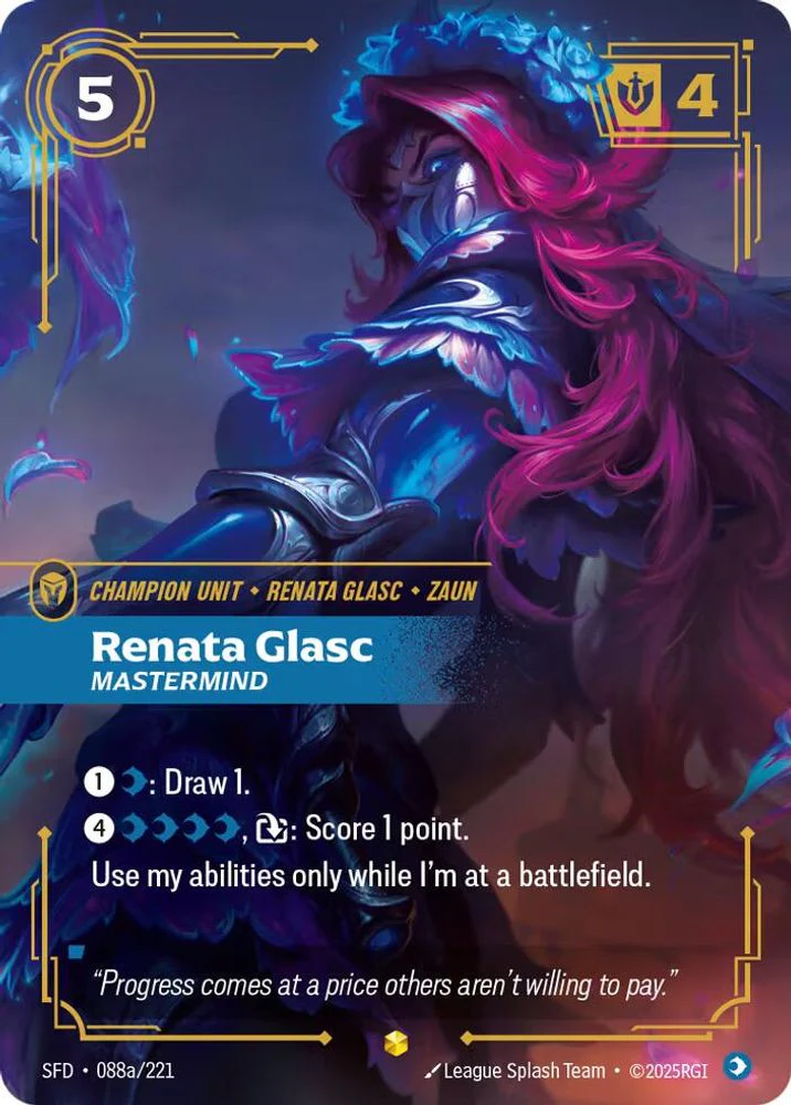 Renata Glasc - Mastermind (Alternate Art) - 088a/221 - Showcase