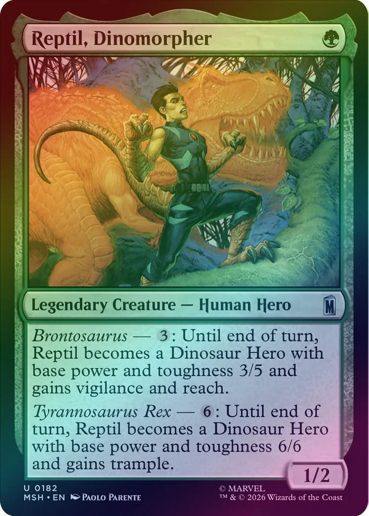 Reptil, Dinomorpher (Foil) (MSH)