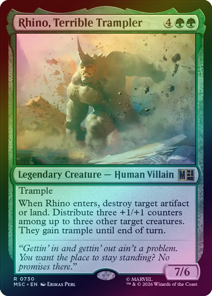 Rhino, Terrible Trampler (Foil) (MSC)
