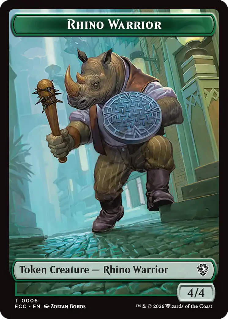 Rhino Warrior // Elemental Token (TECC)